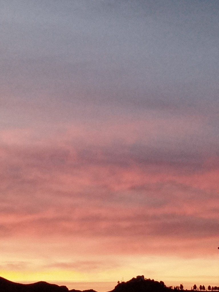 Foto: crepúsculo sobre San Roque - Calatayud (Zaragoza), España