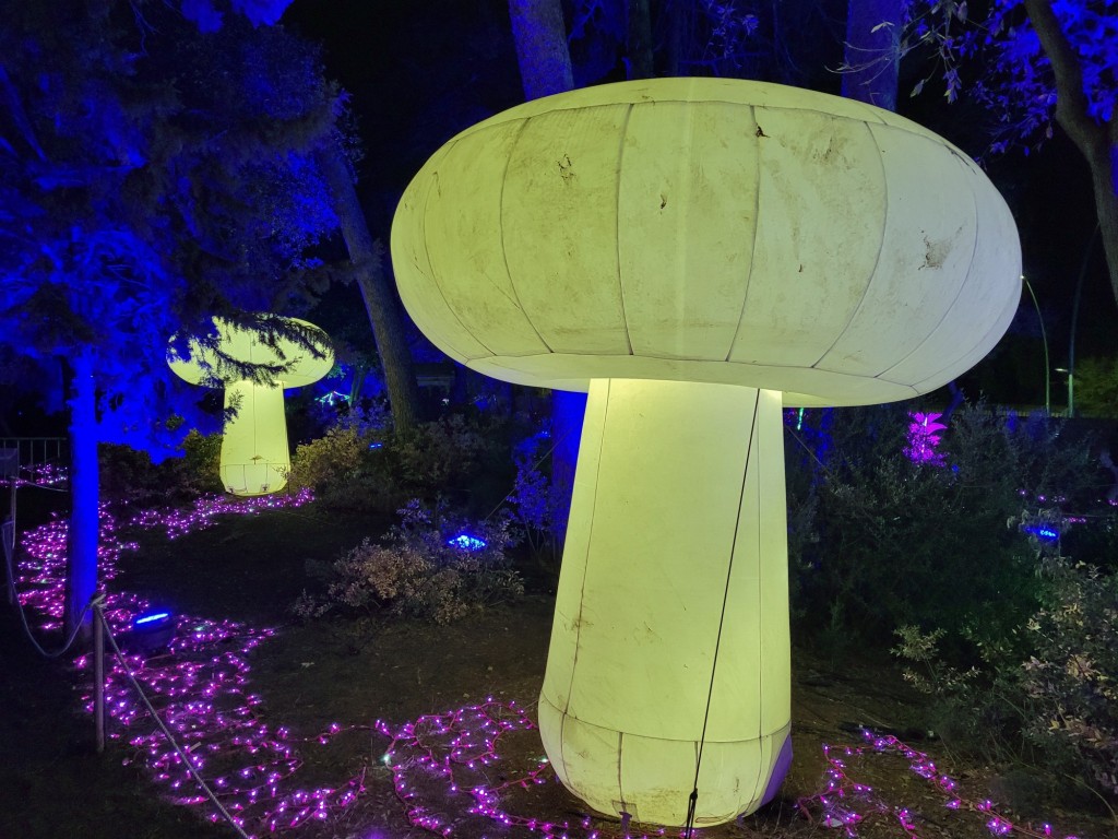 Foto: Luces en los jardines de Torre Girona - Barcelona (Cataluña), España