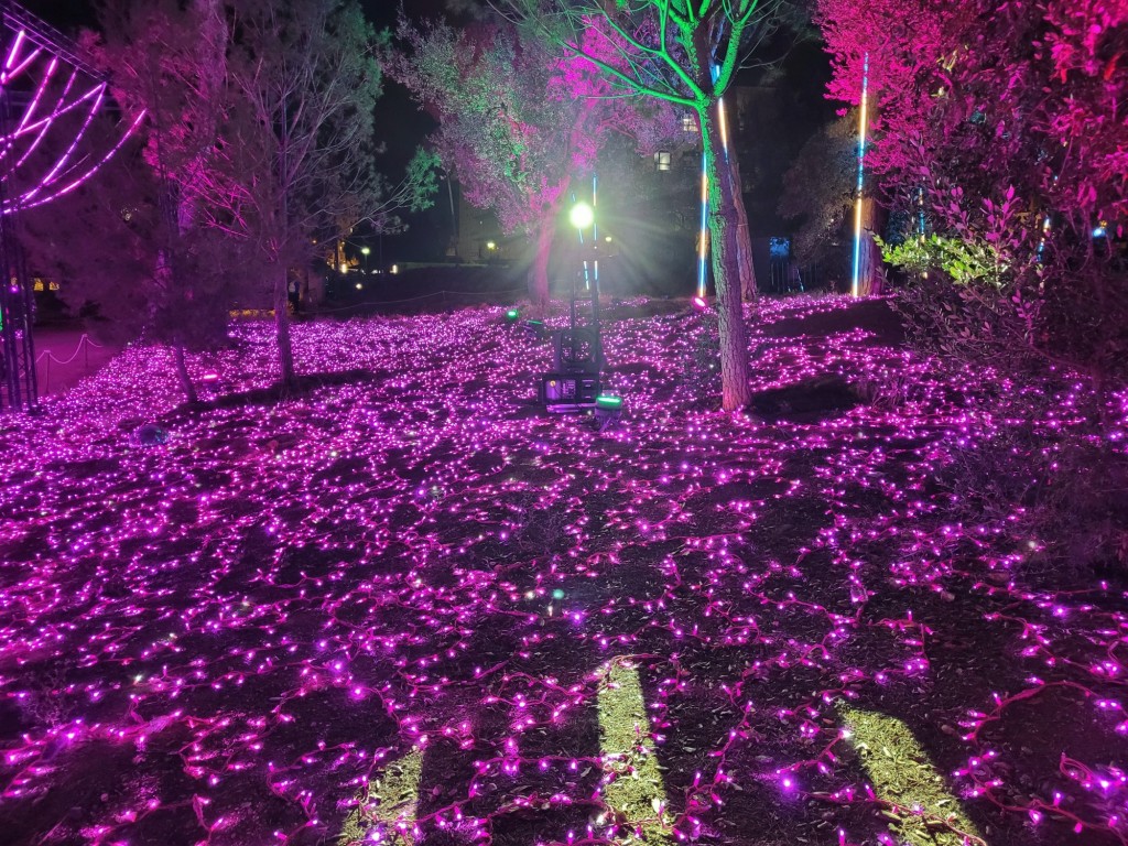 Foto: Luces en los jardines de Torre Girona - Barcelona (Cataluña), España