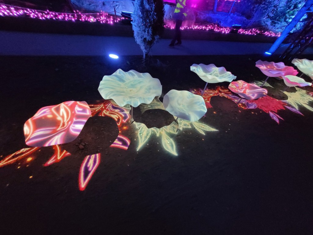 Foto: Luces en los jardines de Torre Girona - Barcelona (Cataluña), España