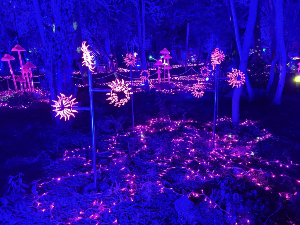 Foto: Luces en los jardines de Torre Girona - Barcelona (Cataluña), España