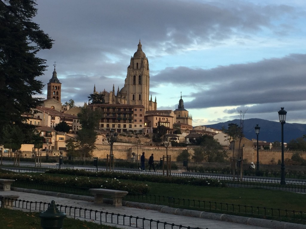 Foto: vista a la catedral - Segovia (Castilla y León), España