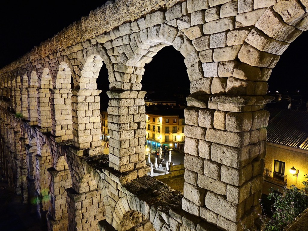 Foto: Parte alta del Acueducto - Segovia (Castilla y León), España