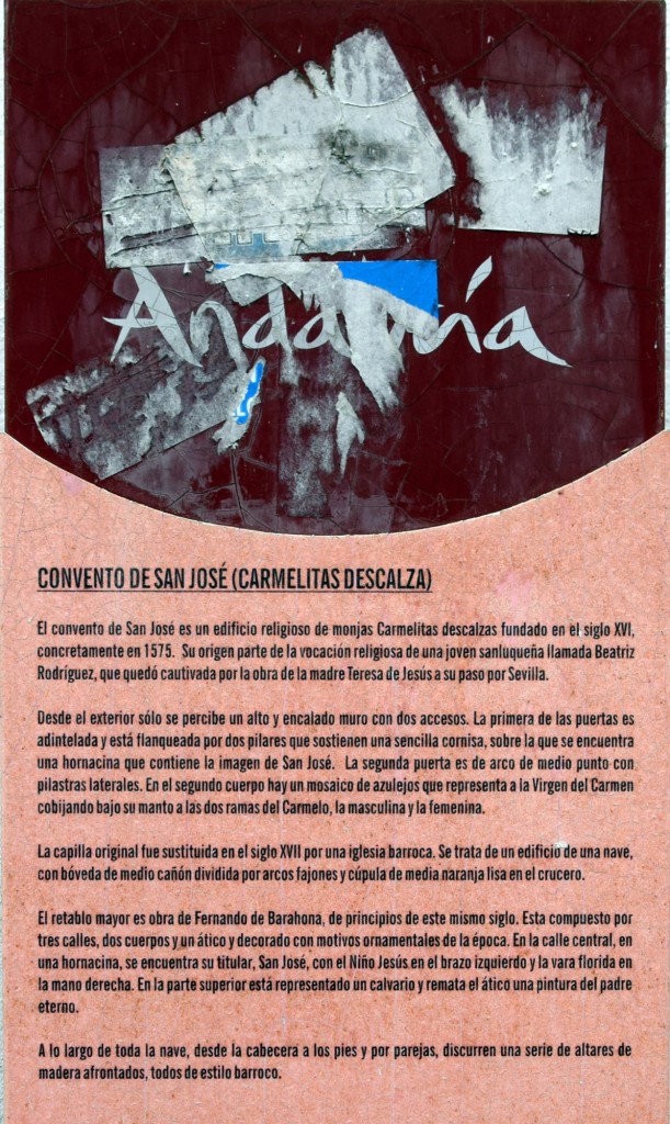 Foto: Información del Convento San José - Sanlucar la Mayor (Sevilla), España