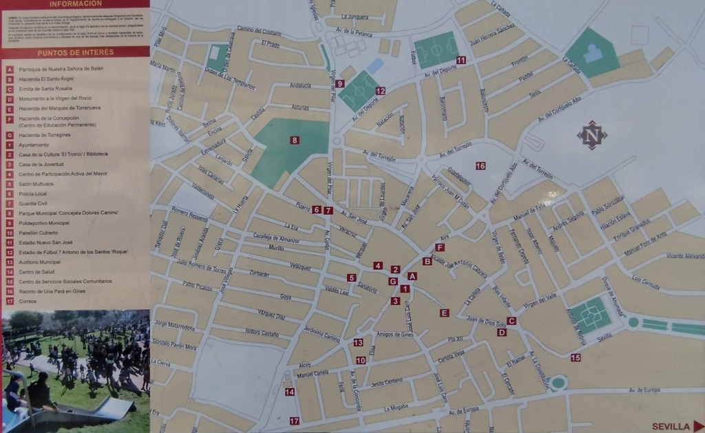 Foto: Plano de la Ciudad - Gines (Sevilla), España