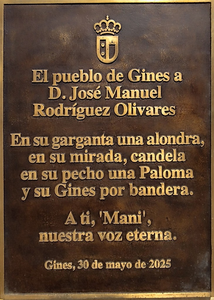Foto: Placa dedicada a El Mani - Gines (Sevilla), España