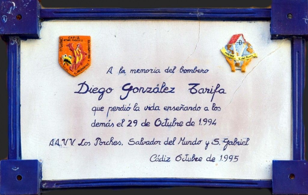 Foto: A la memoria del Bombreo Diego González Tarifa - Cádiz (Andalucía), España