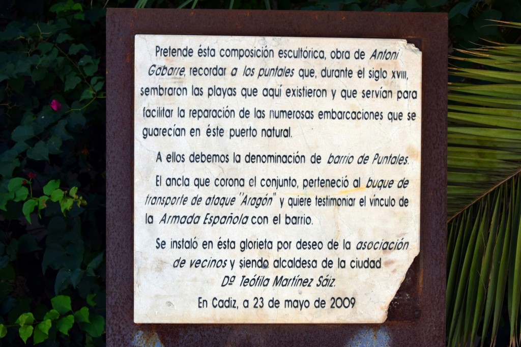 Foto: Leyenda del Conjunto escultórico de la rotonda - Cádiz (Andalucía), España