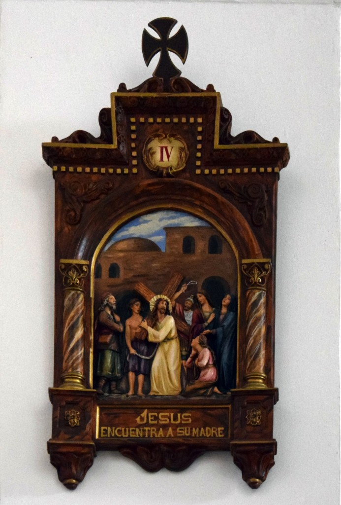Foto: Víacrucis IV Jesús encuentra a su madre - Alpandeire (Málaga), España