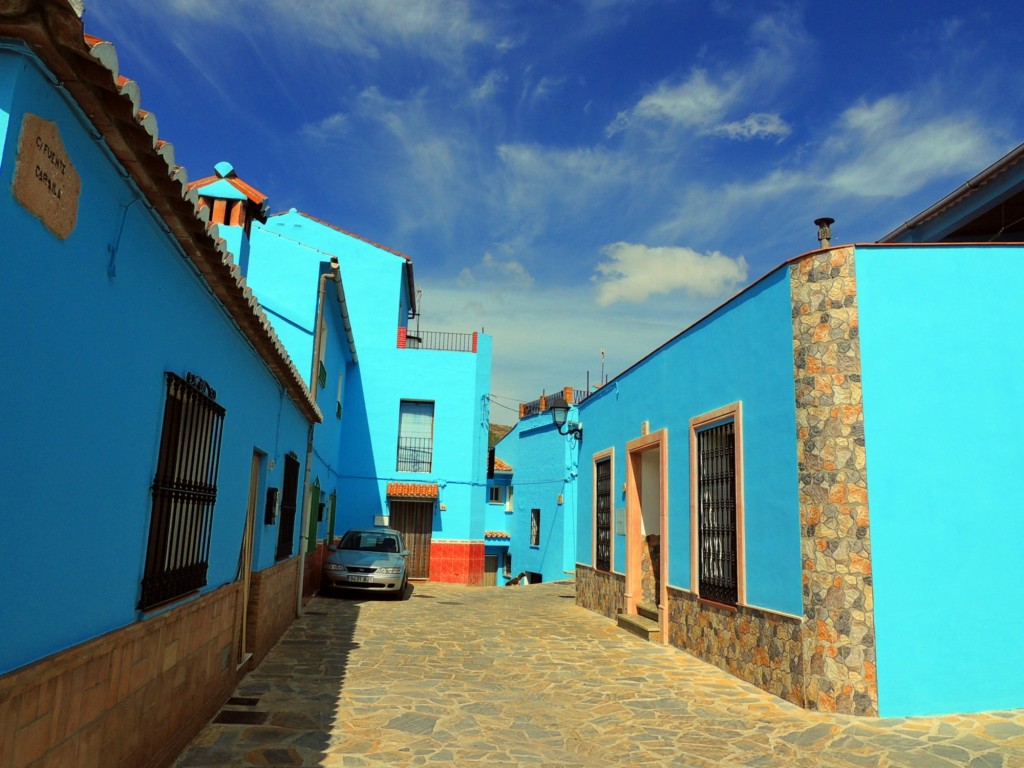 Foto: Calle Fuente Caraila - Juzcar (Málaga), España