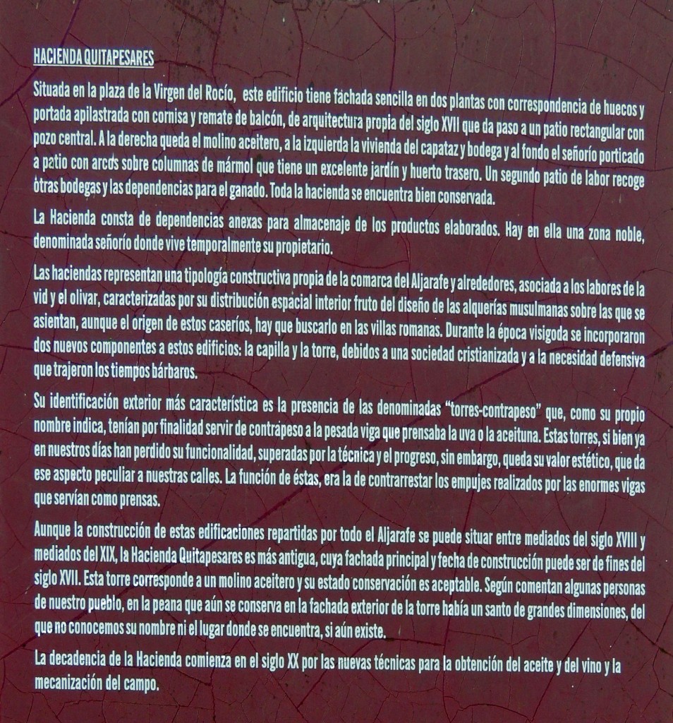 Foto: Leyenda Hacienda Quitapesares - Umbrete (Sevilla), España