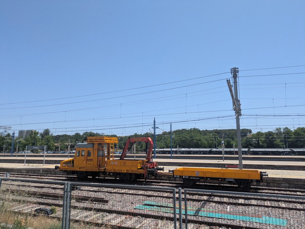 Foto: Tren de vías y obras - Calatayud (Zaragoza), España