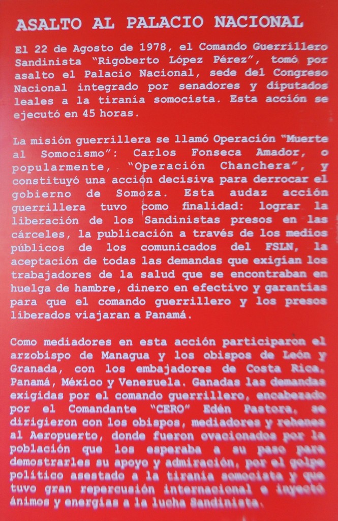 Foto: Leyenda del asalto al Palacio - Managua, Nicaragua