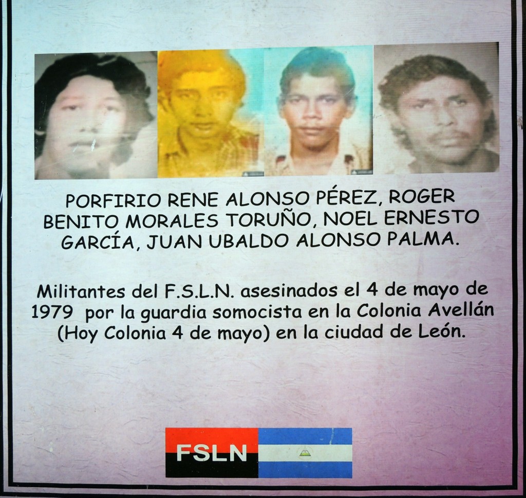 Foto: En memoria a Militantes del F.S.L.N. muertos en 1979 - León, Nicaragua