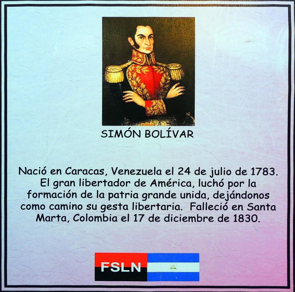 Foto: En momoria a Simón Bolivar - León, Nicaragua