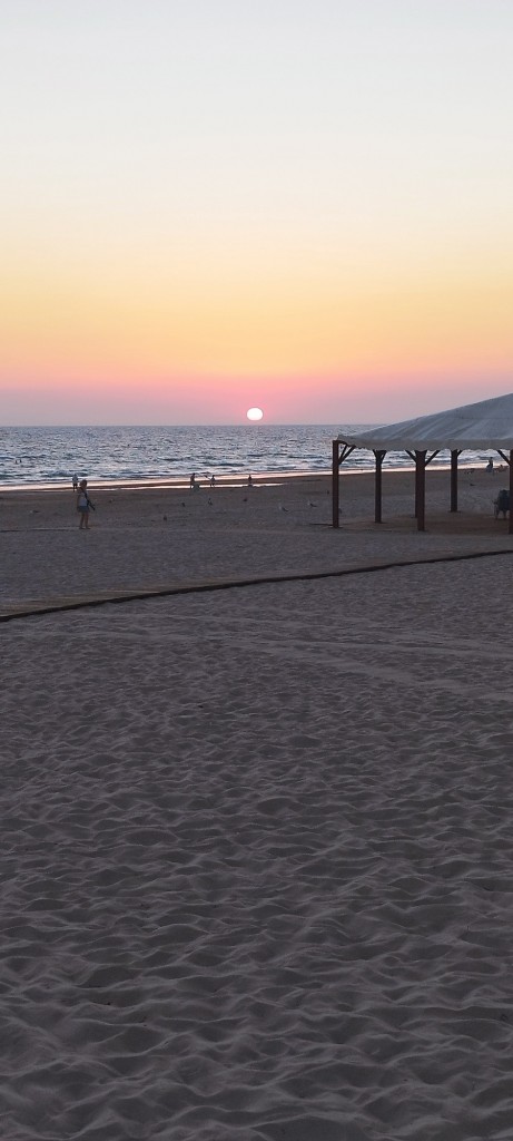 Foto: Puesta de sol en Playa Victoria - Cádiz (Andalucía), España