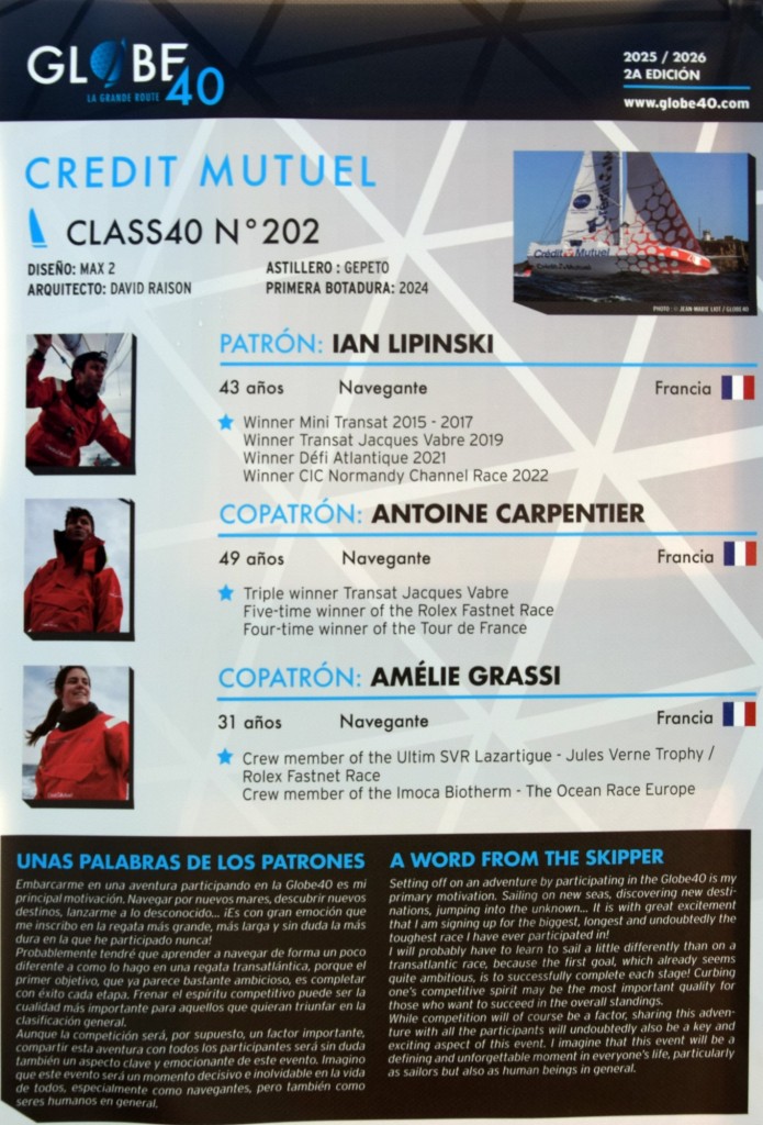 Foto: Tripulación del barco Credit Mutuel - Cádiz (Andalucía), España