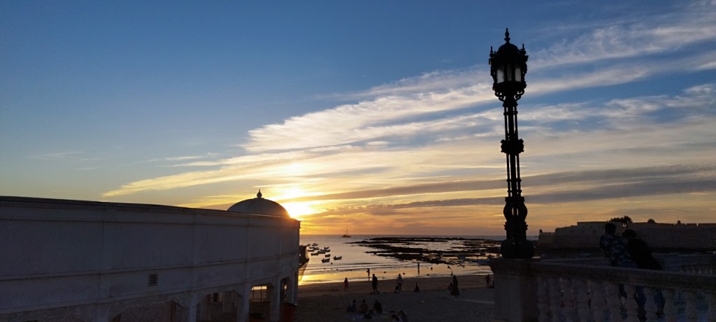 Foto: Ocaso en La Caleta - Cádiz (Andalucía), España