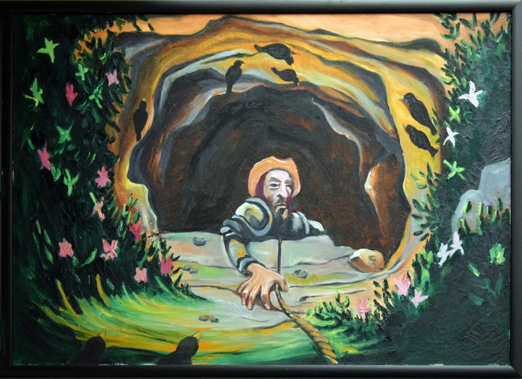 Foto: Cuadro expuesto en la Biblioteca - Órgiva (Granada), España