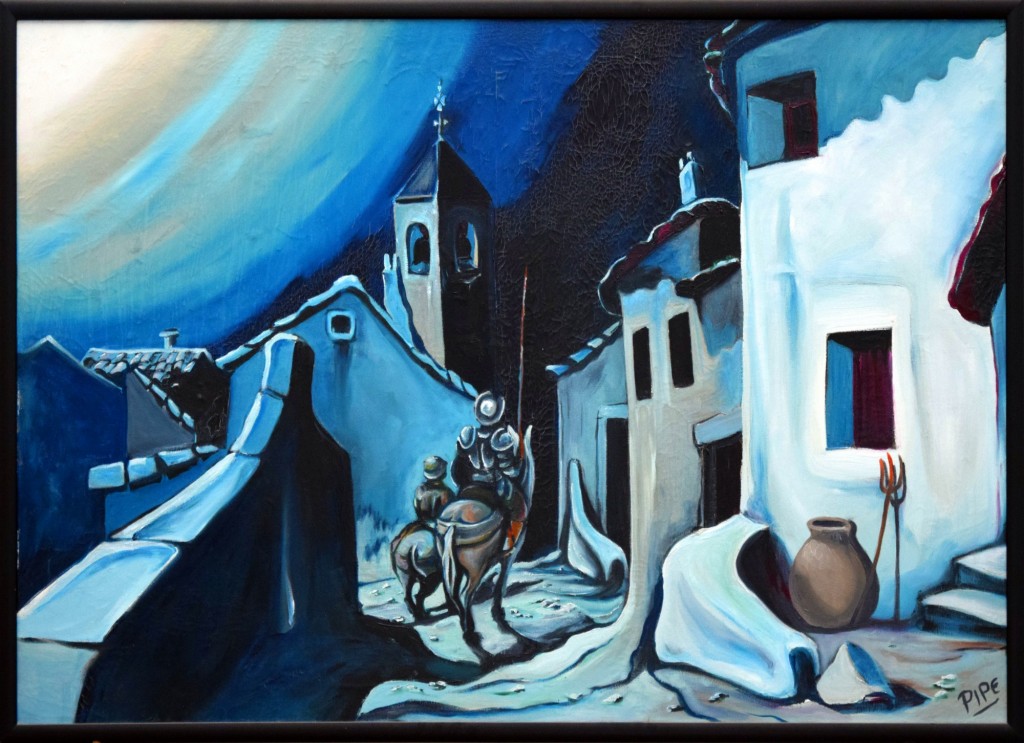 Foto: Cuadro expuesto en la Biblioteca - Órgiva (Granada), España