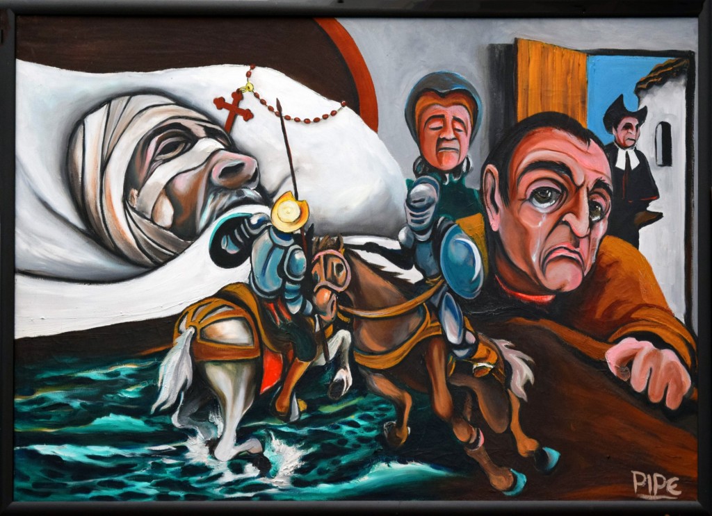 Foto: Cuadro expuesto en la Biblioteca - Órgiva (Granada), España