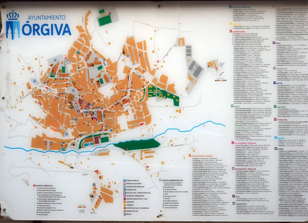 Foto: Plano de la Localidad - Órgiva (Granada), España