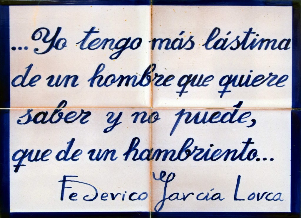 Foto: Yo tengo....Versos de F.Garcia Lorca - Pampaneira (Granada), España