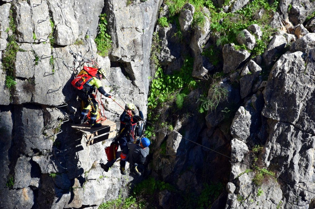 Foto: Rescate en Sistema Hundidero - Gato y Presa de los Caballeros - Montejaque (Málaga), España