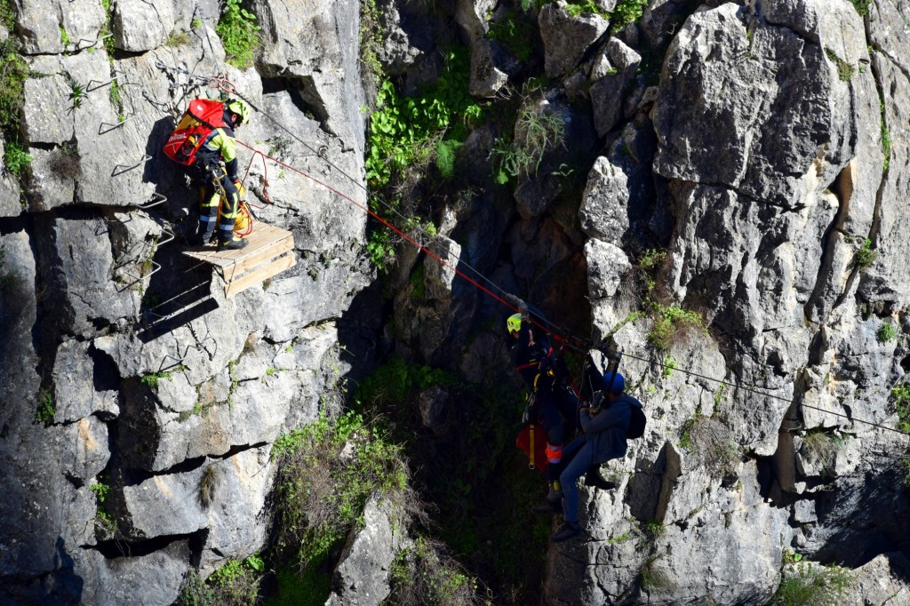 Foto: Rescate en Sistema Hundidero - Gato y Presa de los Caballeros - Montejaque (Málaga), España
