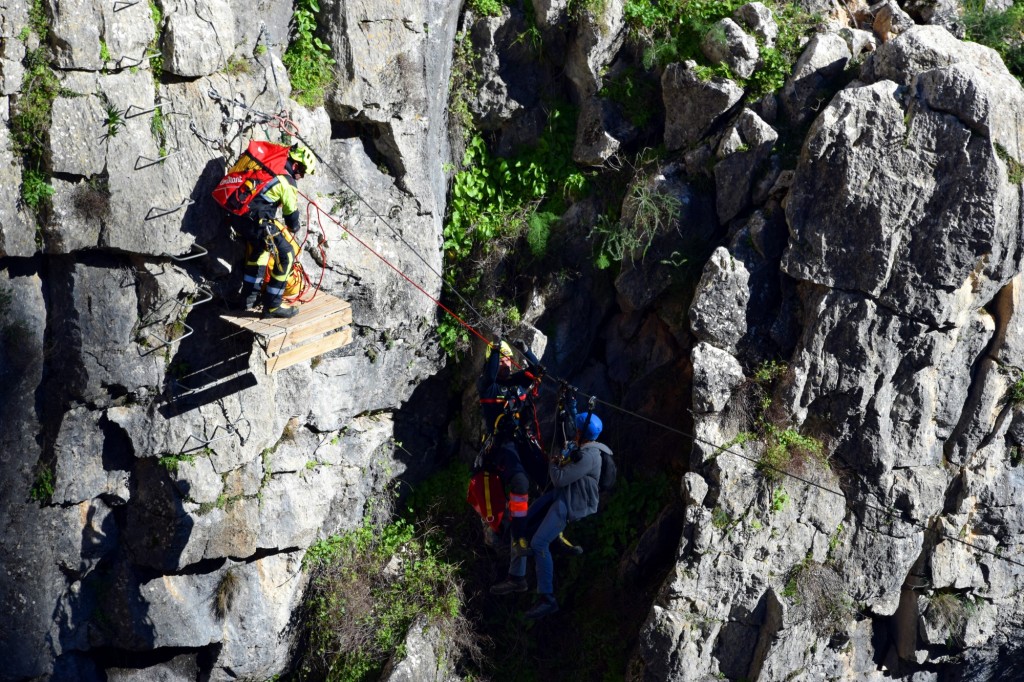 Foto: Rescate en Sistema Hundidero - Gato y Presa de los Caballeros - Montejaque (Málaga), España