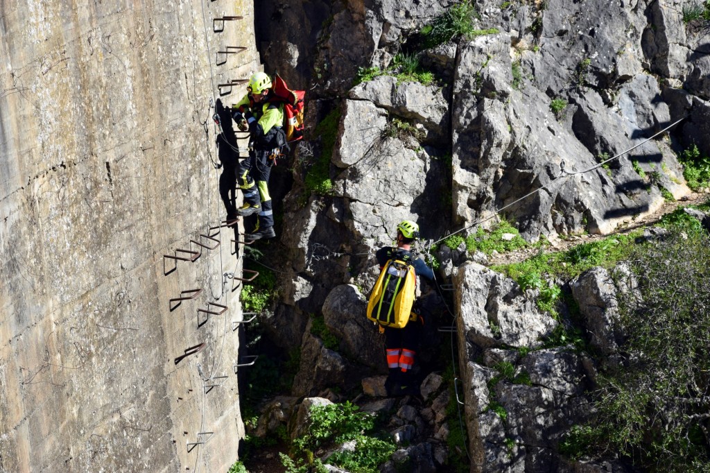 Foto: Rescate en el Sistema Hundidero - Gato y Presa de los Caballeros - Montejaque (Málaga), España