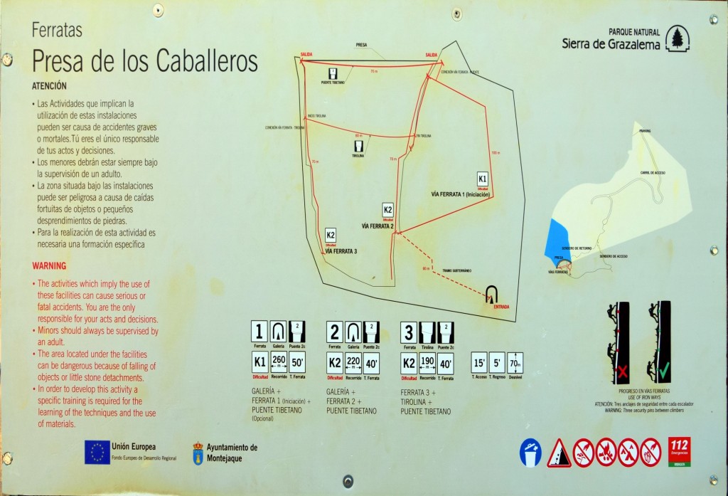 Foto: Plano de las Ferratas, Sistema Hundidero - Gato y Presa de los Caballeros - Montejaque (Málaga), España