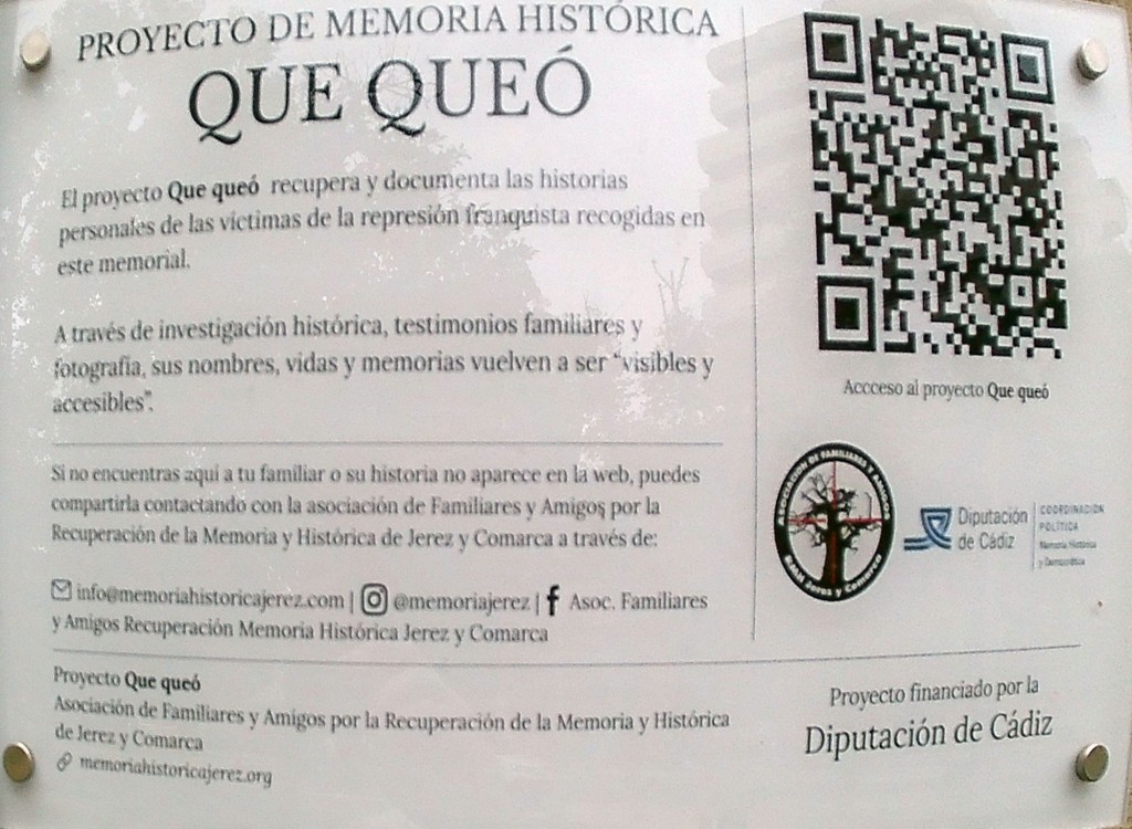Foto: Proyecto Que Queó a la Memória Histórica - Jerez de la Frontera (Cádiz), España
