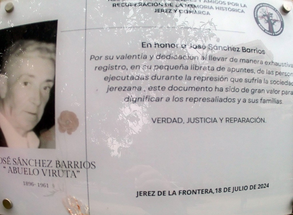 Foto: A la memória y honor de José Sánchez Barrios - Jerez de la Frontera (Cádiz), España