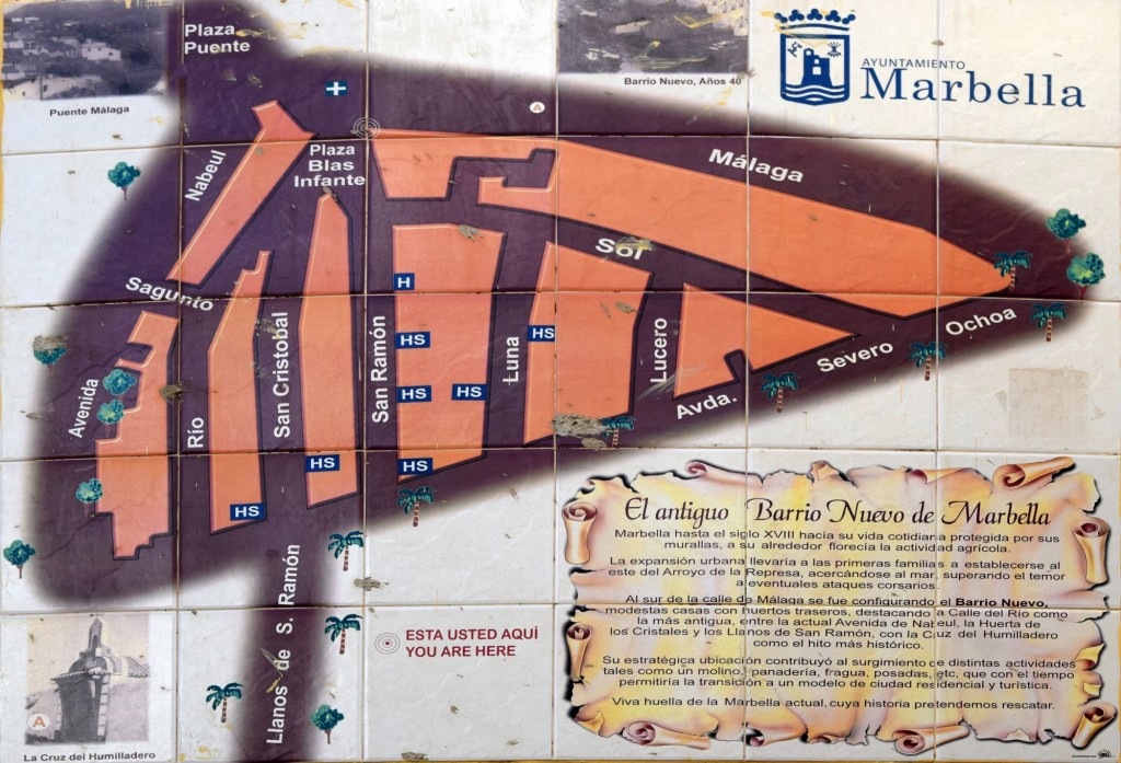 Foto: Plano del Barrio Antiguo - Marbella (Málaga), España