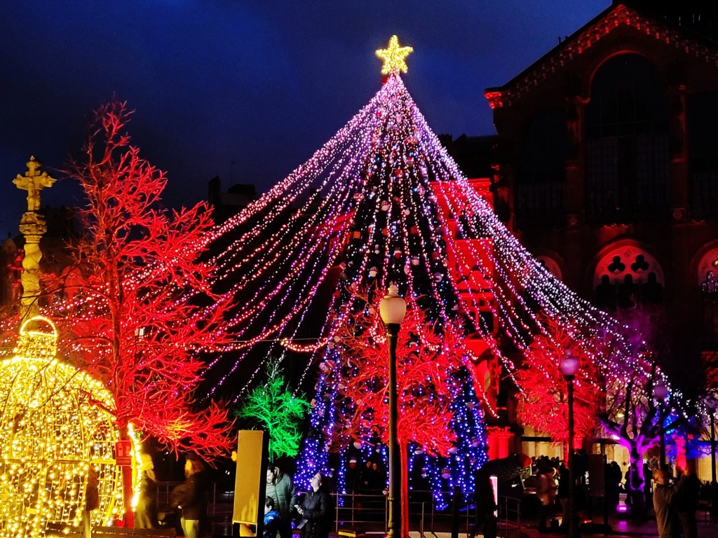 Foto: Luces en el hospital de Sant Pau - Barcelona (Cataluña), España