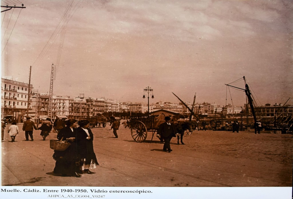Foto: El Muelle. Año 1.940 - Cádiz (Andalucía), España