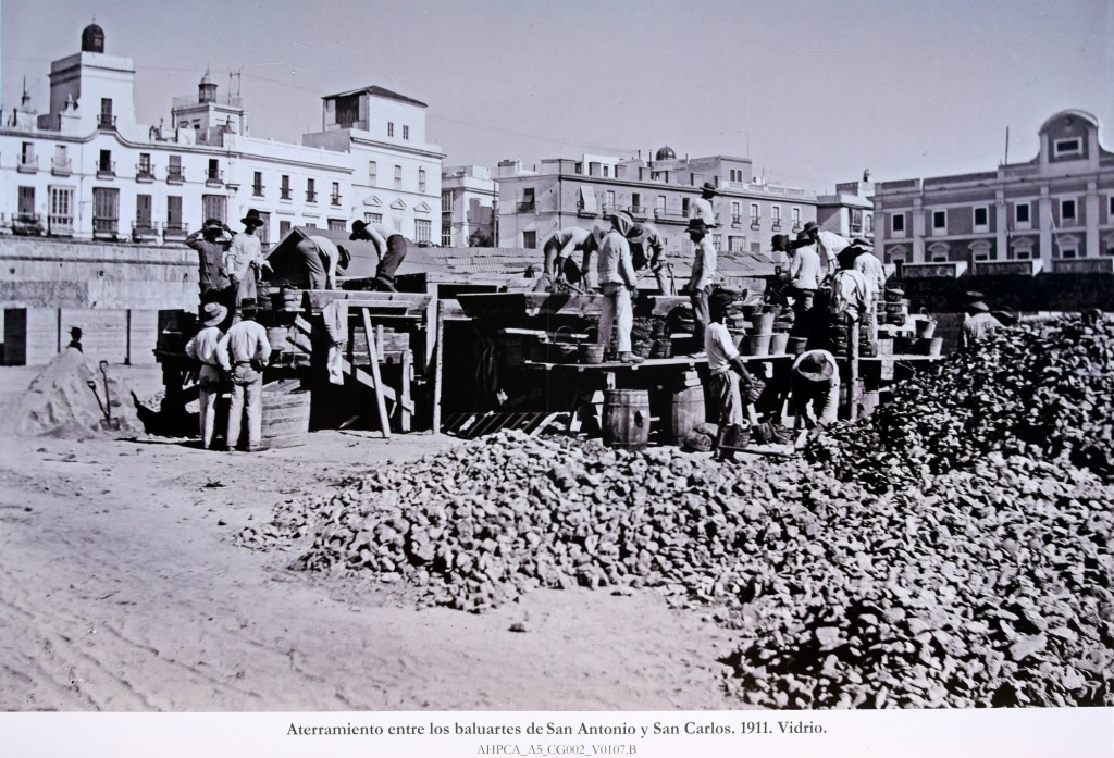Foto: Baluartes de San Antonio y San Marcos.  Año 1.911 - Cádiz (Andalucía), España