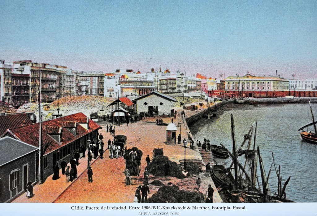 Foto: Puerto de la ciudad. Año 1.914 - Cádiz (Andalucía), España