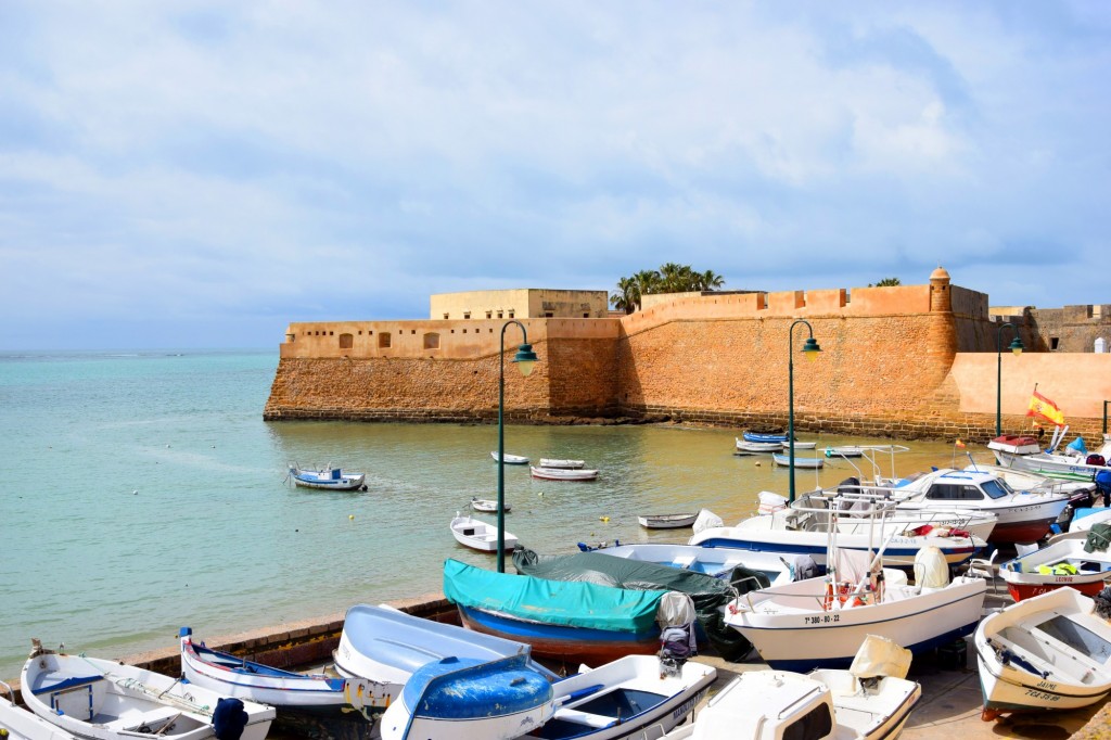 Foto: La Caleta y el Castillo de Santa Catalina - Cádiz (Andalucía), España