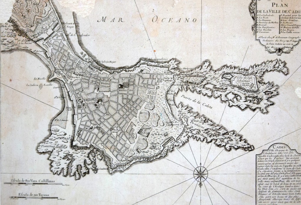 Foto: Plano antíguo de la Ciudad - Cádiz (Andalucía), España