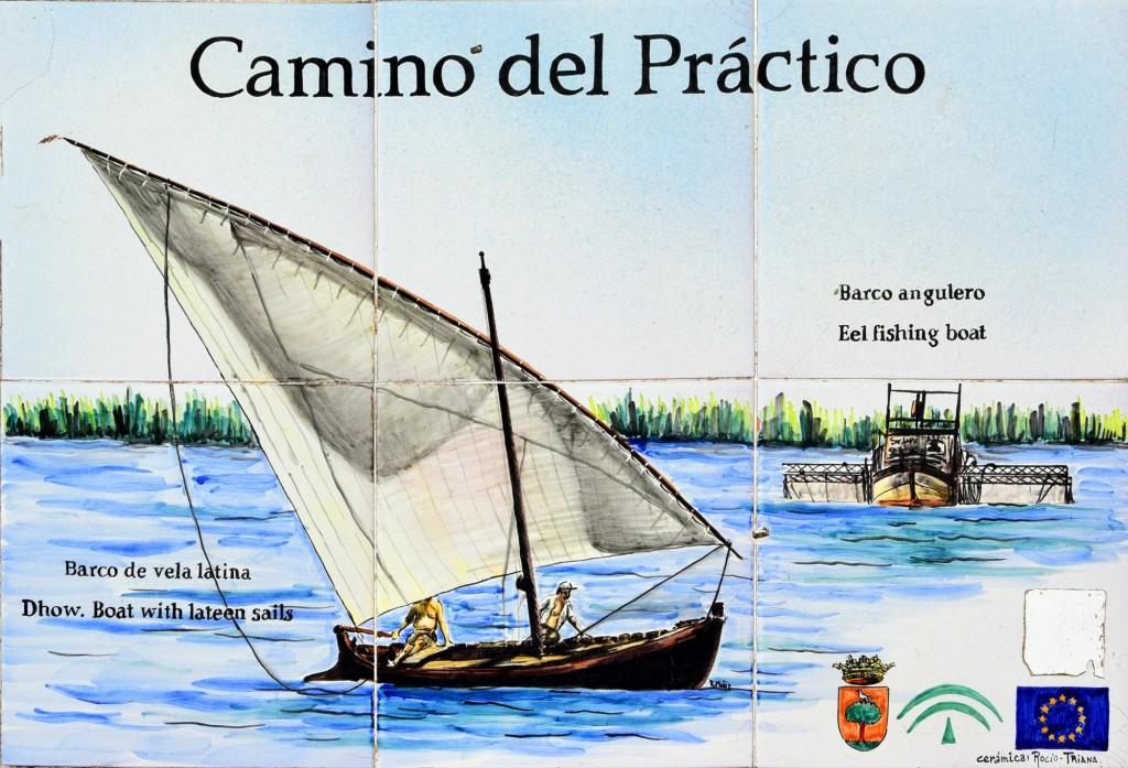 Foto: Cerámica de Rocio Triana sobre los barcos pequeños de la zona - Trebujena (Cádiz), España