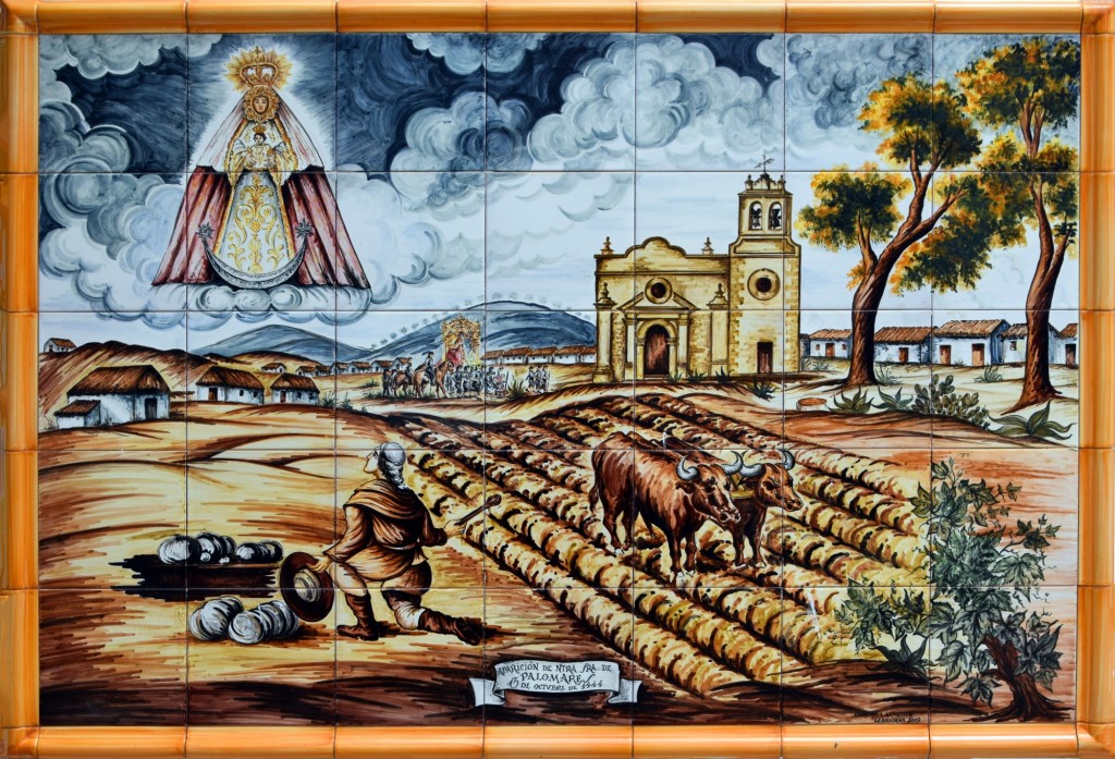 Foto: Cerámica conmemorativa por el aniversario del nacimiento de su Patrona - Trebujena (Cádiz), España