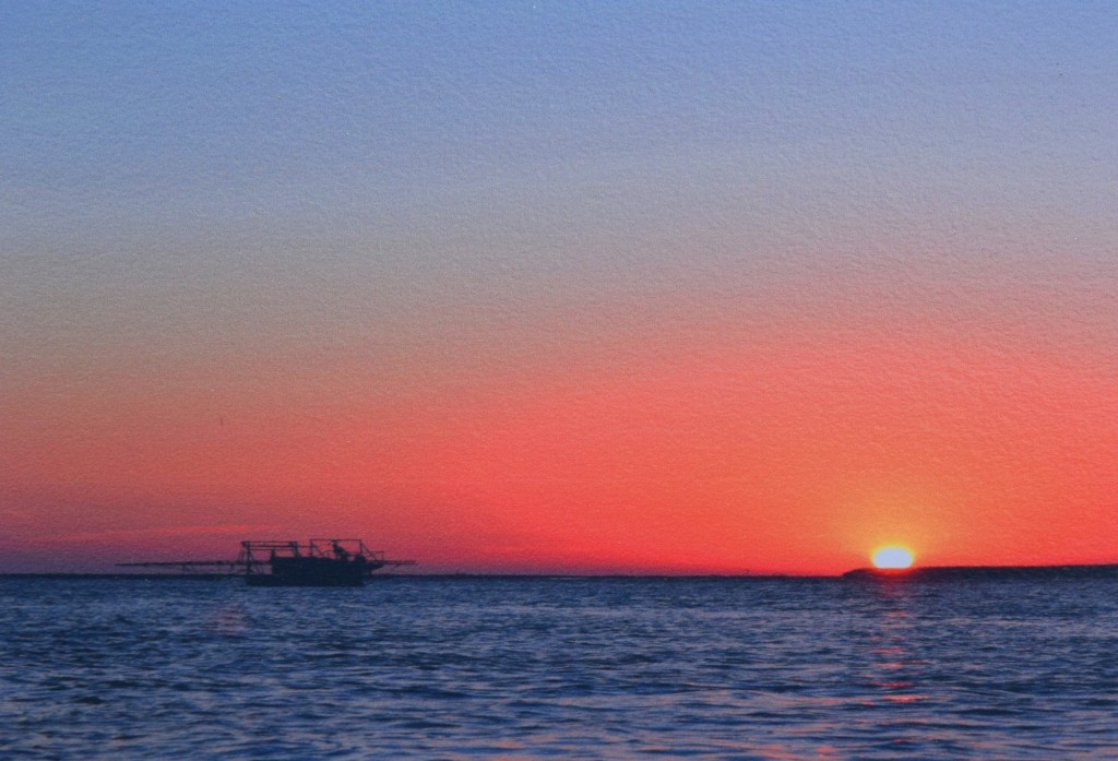 Foto: Puesta de sol en el Guadalquivir - Trebujena (Cádiz), España