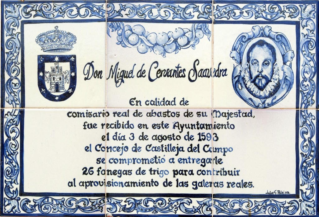Foto: Cerámica a Miguel de Cervante y Saavedra - Castilleja del Campo (Sevilla), España