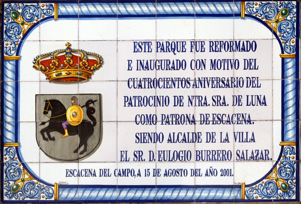 Foto: Cerámica inauguración del Parque - Escacena del Campo (Huelva), España