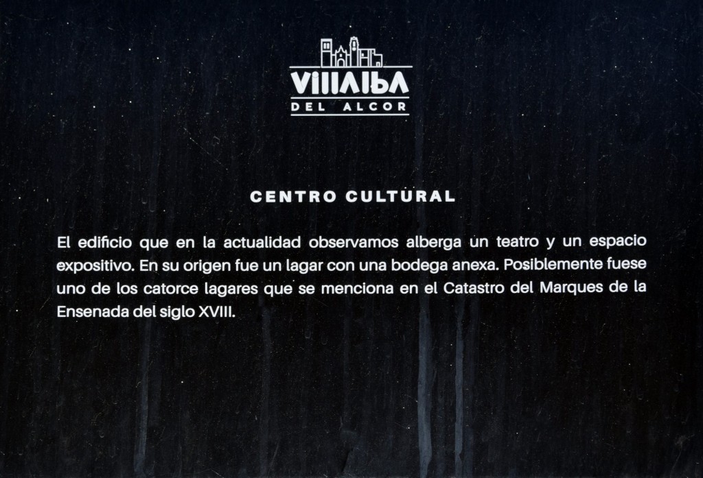 Foto: Leyenda del Centro Cultural - Villalba del Alcor (Huelva), España