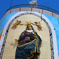 Foto: Mural de la virgen - Ciudad de Oruro