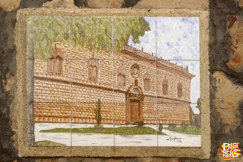 Foto: Mosaico con la imagen del Palacio. - Cogolludo (Guadalajara), España