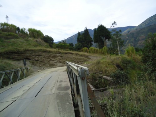Foto: Via Baños-Penipe - Bilbao (Chimborazo), Ecuador